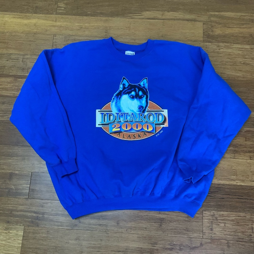 Vintage Iditarod Alaska Wolf Crewneck